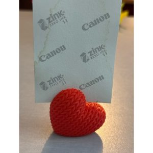 Suporte para Foto Instax Coração Tricô