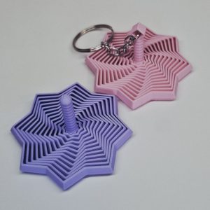 Chaveiro Mini Estrela Giratória com Alça