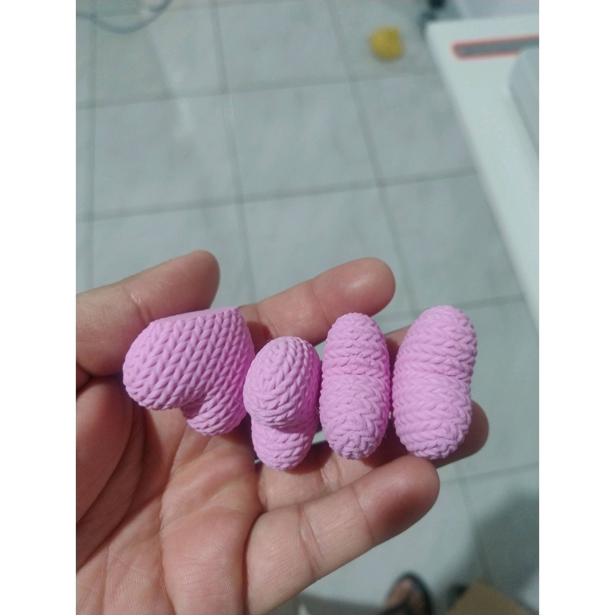 Suporte para Foto Instax Coração Tricô - Imagem 3
