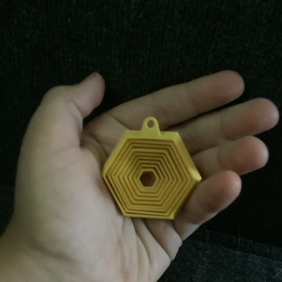 Brinquedo Fidget Hexagonal com Chaveiro - Imagem 4