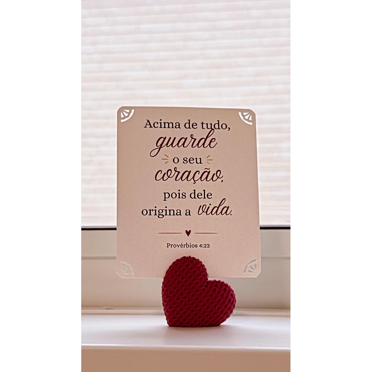 Suporte para Foto Instax Coração Tricô - Imagem 4