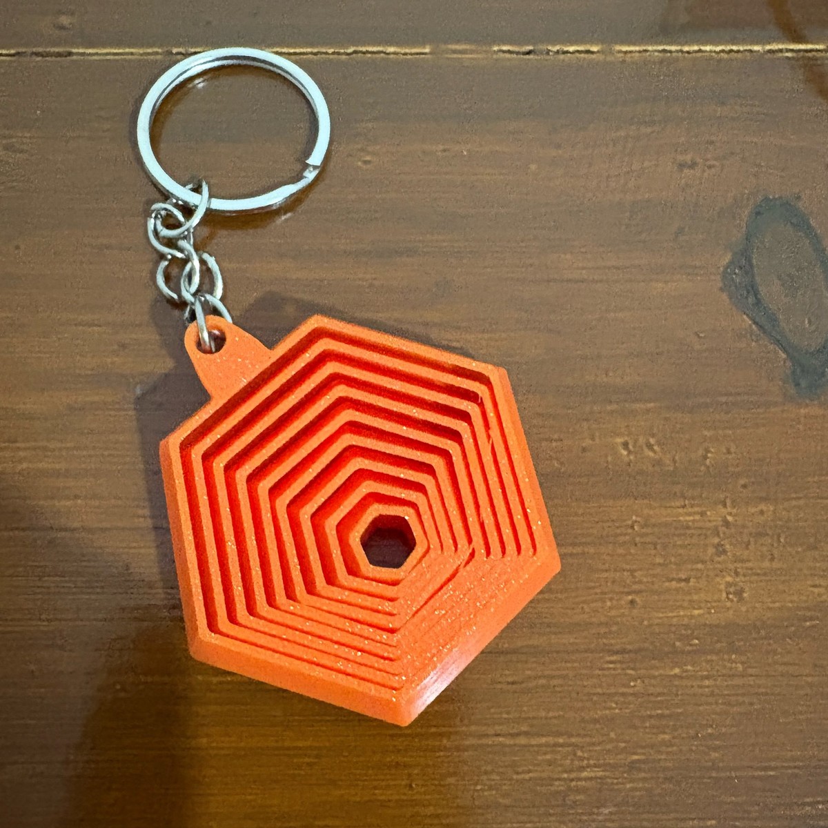 Brinquedo Fidget Hexagonal com Chaveiro - Imagem 5
