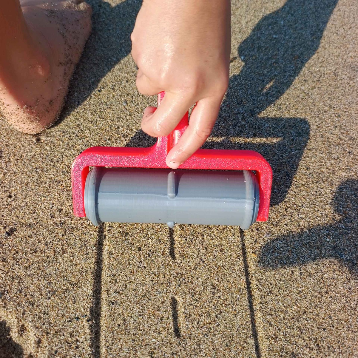 Rolo Criador de Pistas para Areia e Caixa de Areia Praia - Imagem 6