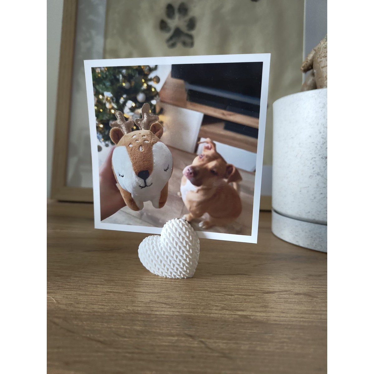 Suporte para Foto Instax Coração Tricô - Imagem 8