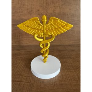 Escultura Caduceus — Tamanho Médio 15 cm