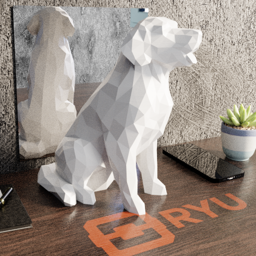 Estátua Golden Retriever
