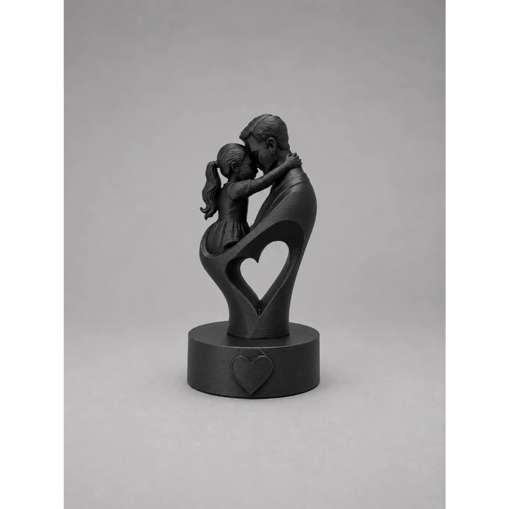Escultura Decorativa Pai e Filho Presente Dia dos Pais - Imagem 2