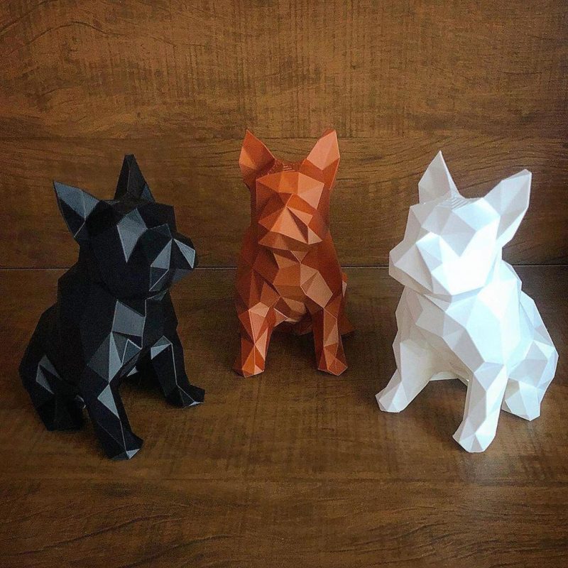 Estátua Bulldog Francês